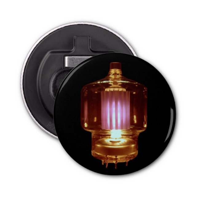 Glowing Transmitter Vacuum Tube Bottle Opener (Front)