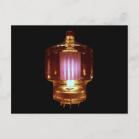 Glowing Transmitter Vacuum Tube