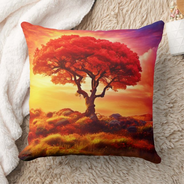 Glowing Tree of Life Art Cushion (Blanket)