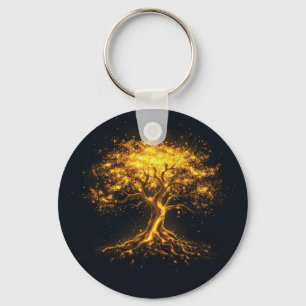  Glowing Tree of Life – Mystical and Enchanting  Key Ring