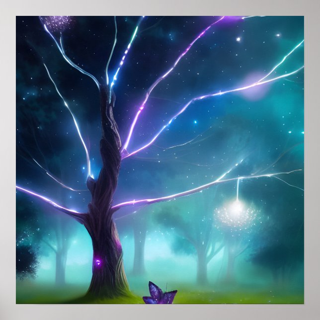 Glowing Tree Poster (Front)