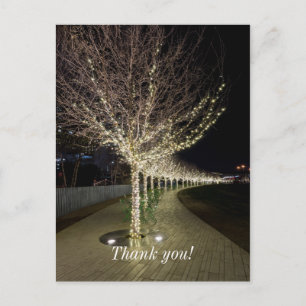 Glowing Trees Walkway Postcard