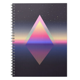 Glowing triangle. Ethereum concept. futuristic abs Notebook
