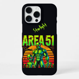 Glowing UFOs Loom Over Area 51 iPhone 16 Pro Max Case