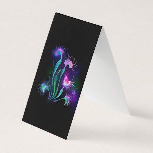Glowing Venus Flytrap Business Card
