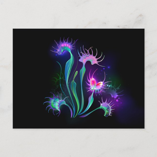 Glowing Venus Flytrap Postcard (Front)