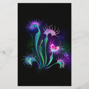 Glowing Venus Flytrap Stationery
