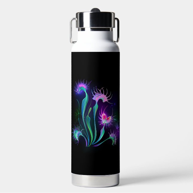 Glowing Venus Flytrap Water Bottle (Front)