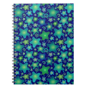 Glowing Watercolor Galaxy Notebook