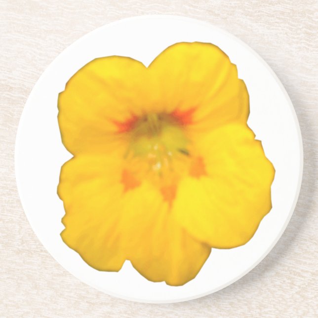 Glowing Yellow Nasturtium Coasters (Front)