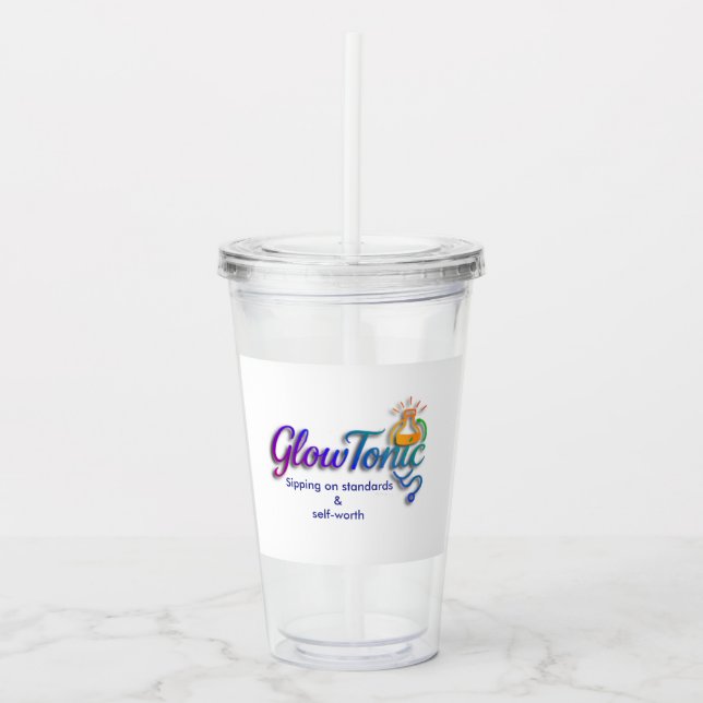 GlowTonic: Glow On The Go plastic Tumbler – 16oz (Front)