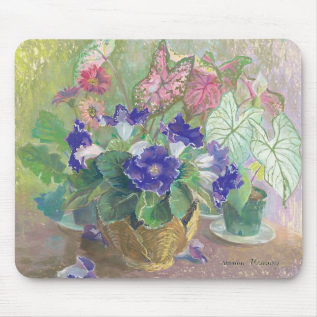 Gloxinia Flower Mouse Pad (Front)