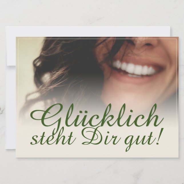 Glücklich steht Dir gut! (Front)