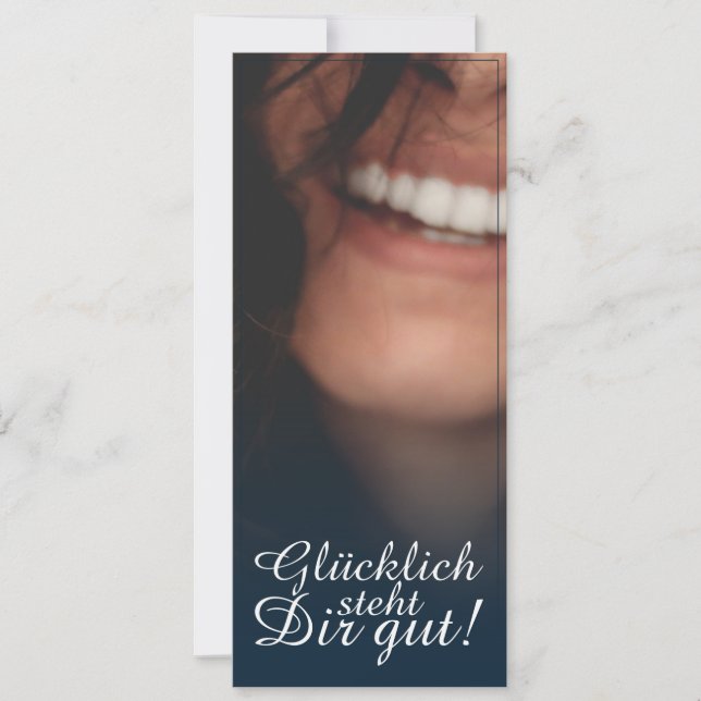 Glücklich steht Dir gut! - Blau (Front)