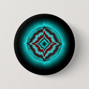 Glückssterne auf schwarz 6 cm round badge