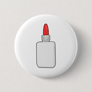 Glue 6 Cm Round Badge