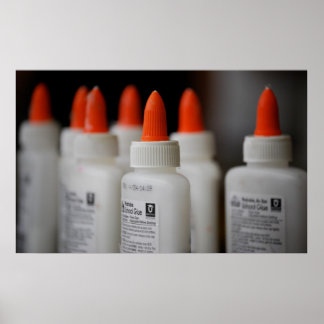 Glue Bottles Poster