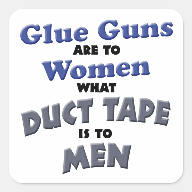 Glue Guns Square Sticker (Front)