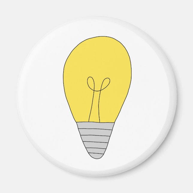 Glühbirne Magnet (Front)