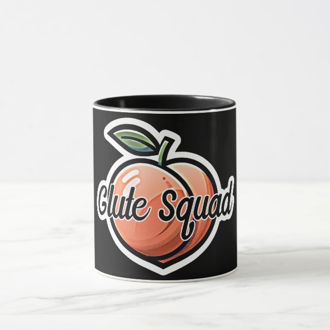 Glute Squad Peach Fitness Workout Mug (Center)