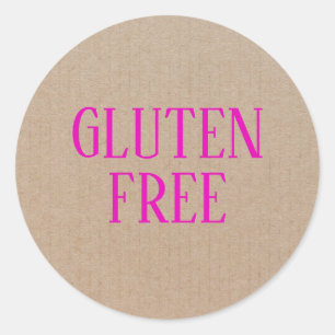 Gluten Free Allergy Safe Culinary Classic Round S Sticker