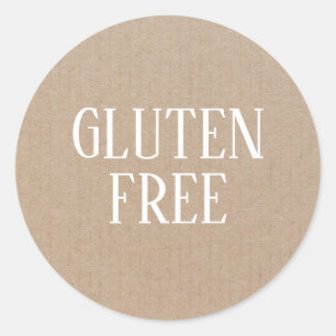 Gluten Free Allergy Safe Culinary Classic Round Sticker
