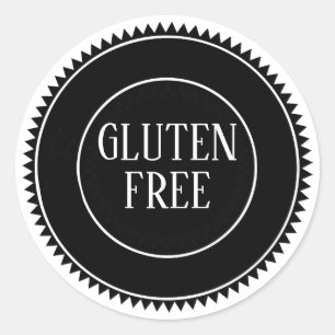 Gluten Free Allergy Safe Vintage Craft Classic Round Sticker