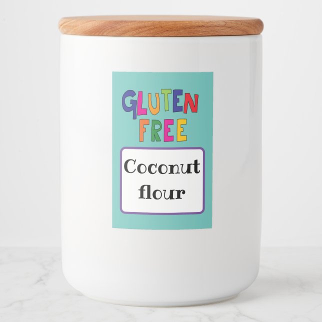 Gluten free celiac awareness food coeliac food label (Front)