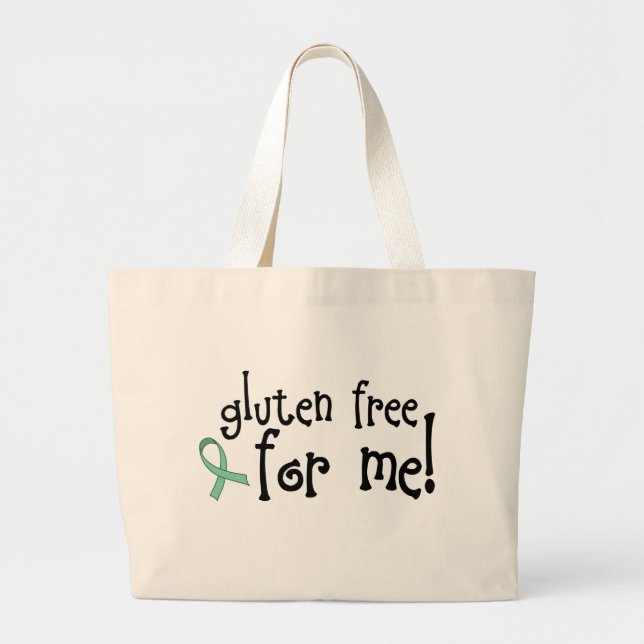 Gluten Free Celiac Totebag Large Tote Bag (Front)