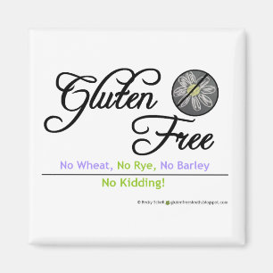 Gluten Free Chalkboard Magnet