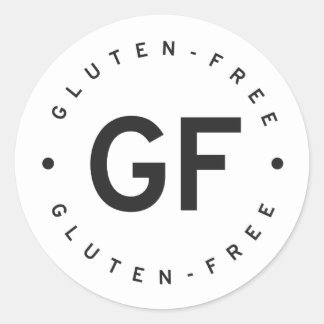 Gluten free classic round sticker