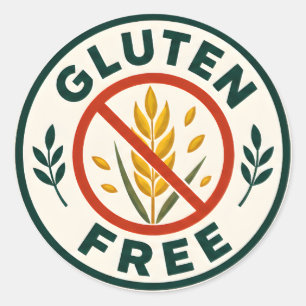 Gluten Free Classic Round Sticker