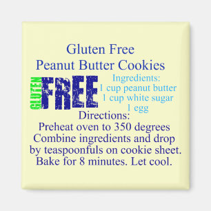 Gluten Free Cookie Recipe Magnet