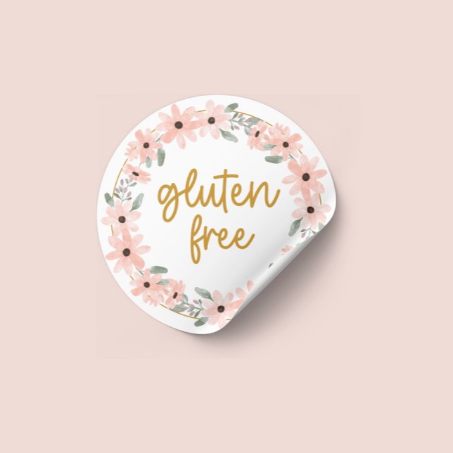 Gluten Free Floral Sticker (Creator Uploaded)