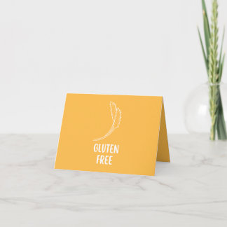 Gluten Free Food Label Card