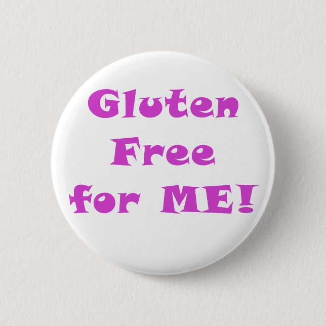 Gluten Free for Me 6 Cm Round Badge (Front)