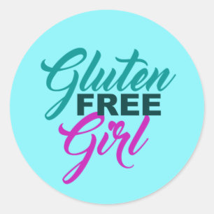 Gluten Free Girl Classic Round Sticker