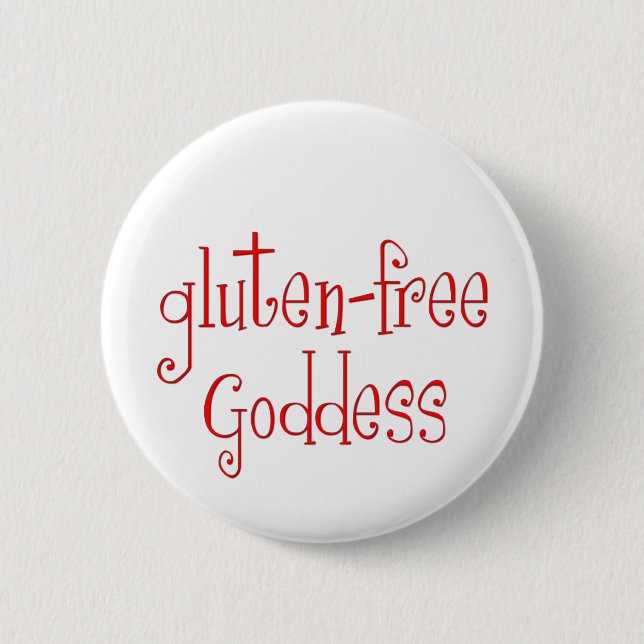 Gluten Free Goddess 6 Cm Round Badge (Front)