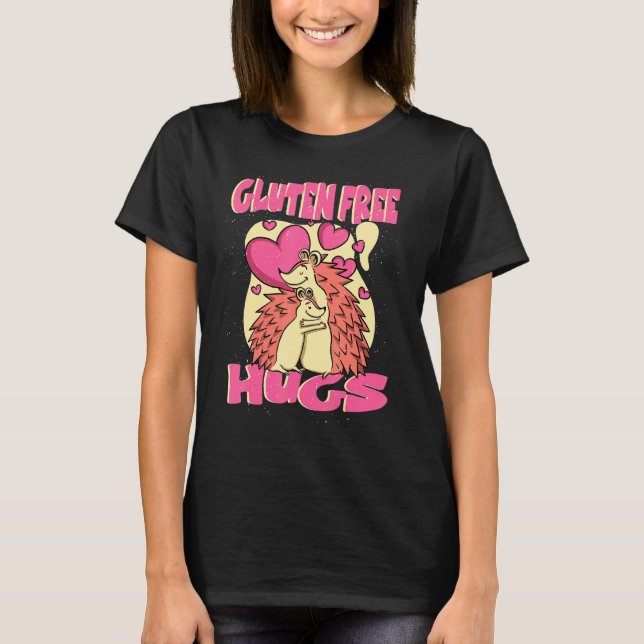 Gluten Free Hugs Celiac Disease T-Shirt (Front)
