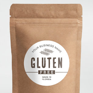 Gluten Free Modern Desserts Bakery Food Label