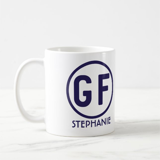 Gluten Free Personalised Coffee Mug (Left)