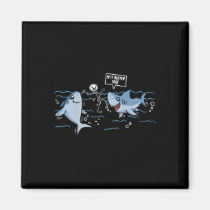 Gluten Free Shark Gift Celiac Disease Magnet