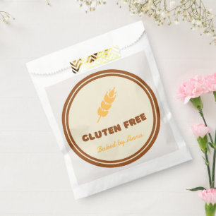 Gluten Free Simple Personalized  Favour Bag