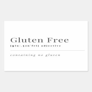 Gluten Free Sticker Labels - Definition of Gluten
