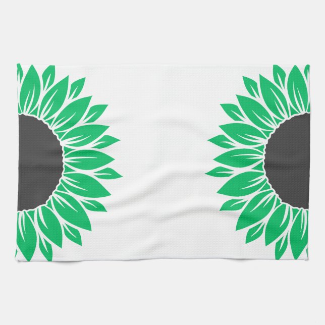 Gluten Free Sunflower Green Tea Towel (Horizontal)