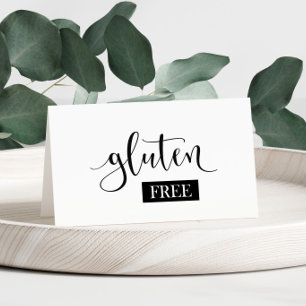 Gluten Free Table Tent card