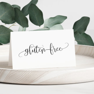 Gluten Free Table Tent card