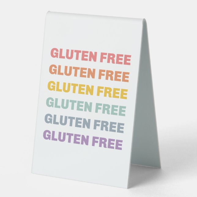 Gluten Free Tent Card (Front)