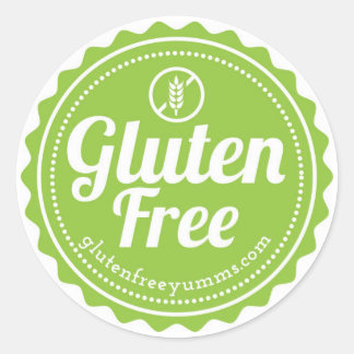Gluten Free with Icon Stickers - Green