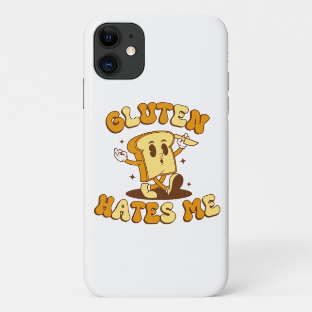 Gluten Hates Me Case-Mate iPhone Case (Back)